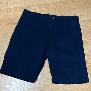 Nat Nast Dark Blue Flat Front Shorts size 30